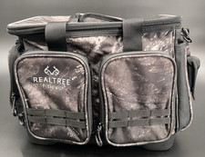 Realtree Fishing Tackle Bag  Boxes, Large, Gray Camo, Polyester, 2 Tackle Boxes
