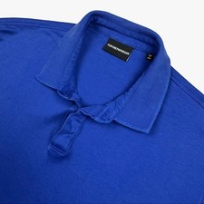 Emporio Armani Men's Cotton S/S Polo Shirt Blue XL