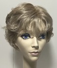NWT JACQUELYN Wig HUMAN HAIR Blend VALERIE 59 Light Gray MONOFILAMENT Top
