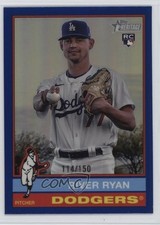 2025 Topps Heritage Chrome Blue Border 114/150 River Ryan #45 1o2i