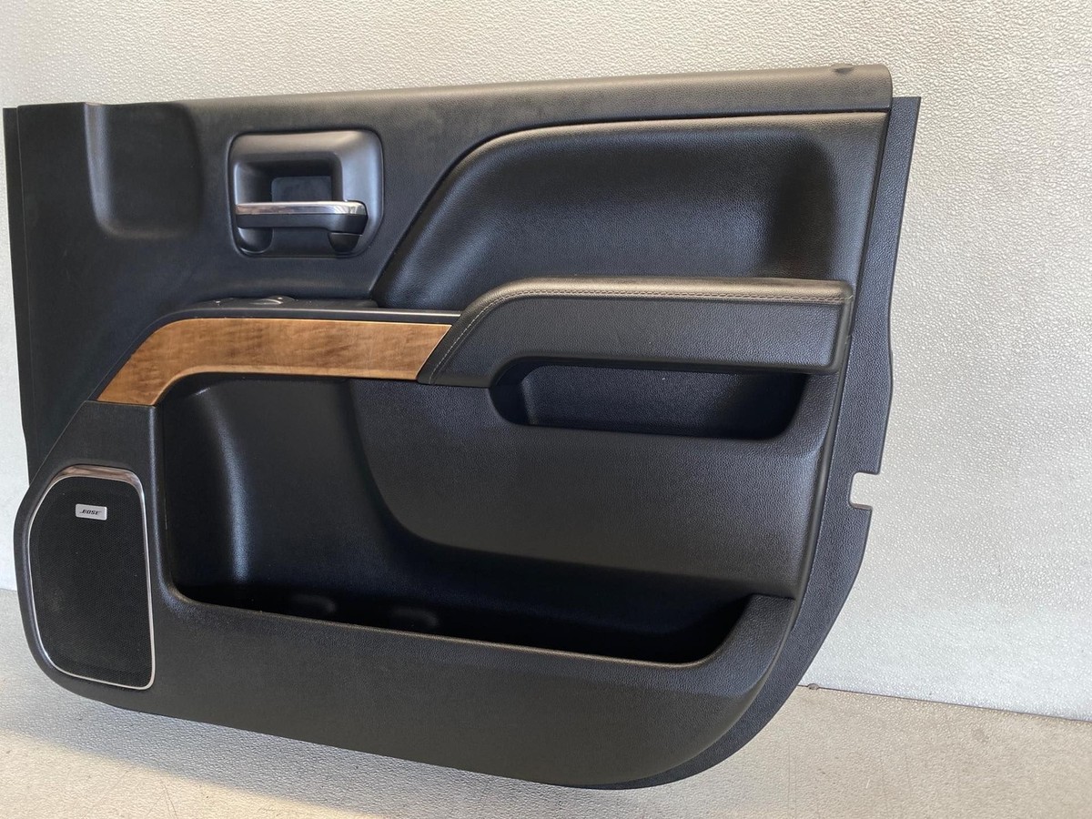 16 Silverado 3500 Inside Door Trim Panel Passenger Front Jet Black