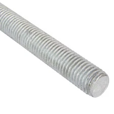 Fully Threaded Rod, 3/4"-10, 6 Ft, Steel, Grade A, Hot Dipped Galvanized