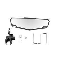 UTV Center Rear View Mirror Adjustable Angle fits 1.5-2" Round Roll Bar Rear