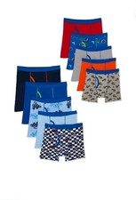 NEW SEALED Wonder Nation Boys Tag Free Cotton Boxer Briefs 10-Pack SIZE M 8