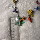 Vtg Cracker Jill Charm Necklace Painted Metal Airplanes w/ Cord (0131) — photo 5