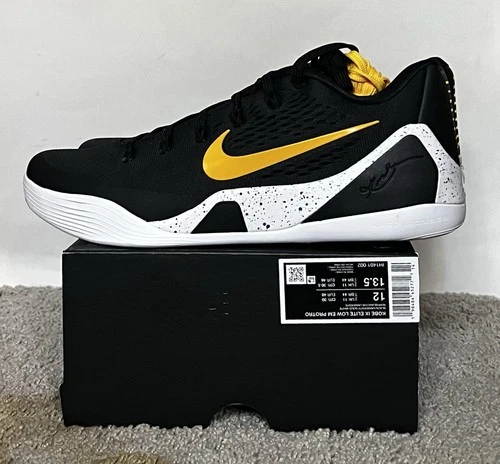 Size 12M- Nike Kobe 9 Elite Low EM Protro Black/University Gold IH1401-002