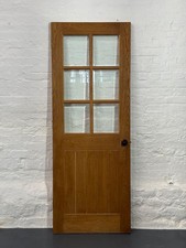 Solid Oak 6 Light Glazed Internal Door – Cottage Style – 197cm x 73.5cm