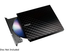 ASUS USB 2.0 Black External Slim CD/DVD Writer Model SDRW-08D2S-U