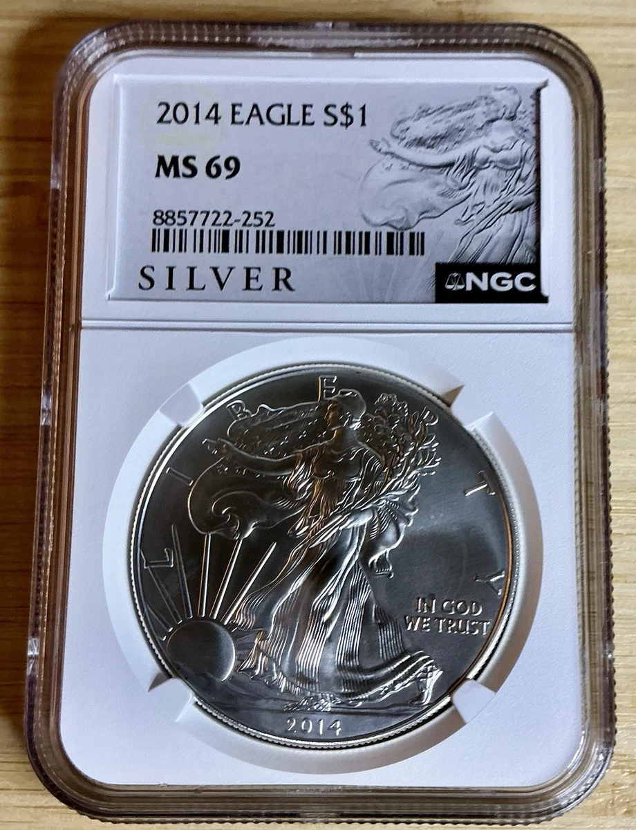【貴重】2014 アメリカ 米国 シルバーイーグル MS69 ガバメントボックス American Eagle MS 69 Graded 2014 Silver Bullion Coins for sale | eBay