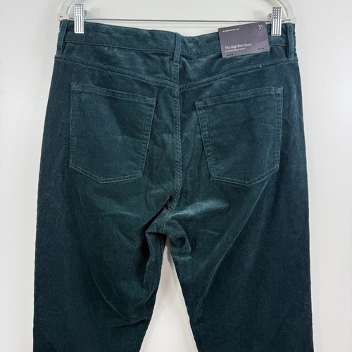 Jeans skinny Club Monaco nuovi in velluto a coste verde The High Rise taglia 31 autunno classico - Foto 7 di 12