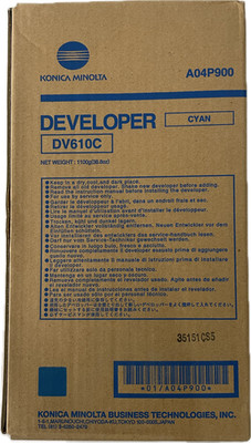 Konica Minolta DV610C Cyan Developer A04P900 For Konica Minolta Printer