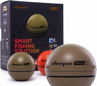 Deeper Chirp+2 Fischfinder GPS Echolot Auswerfbar Boot Eisfischen Angeln OVP