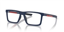 NEW Prada Linea Rossa 02QV Eyeglasses MAG1O1 Blue 100 AUTHENTIC