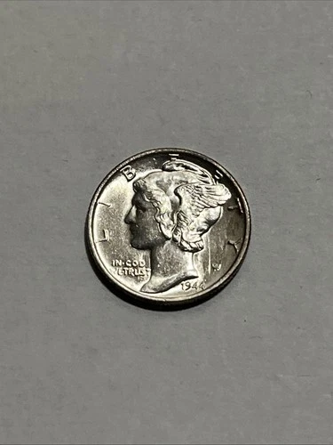 Photo of a 1944-P Mercury Dime from an eBay listing that sold on Jul 20, 2026