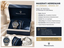 Maserati Herrenuhr mit Armband – Neu & ungetragen – Originalbox …
