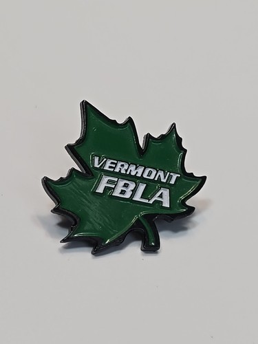Vermont FBLA Lapel Pin Future Business Leaders of America Green Maple Leaf