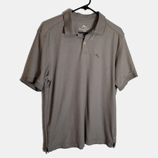 Tommy Bahama Polo Shirt Men's Size Medium Gray Casual Golf