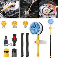 Rotierende Autowaschbürste Langgriff Reinigungsbürste 360° Hochdruck Waschbürste