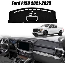 For Ford F150 F-150 2021-2025 Black Usa Dash Cover Dashmat Dashboard Mat Carpet
