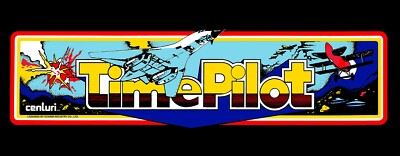 Time Pilot Arcade Marquee For Header/Backlit Sign