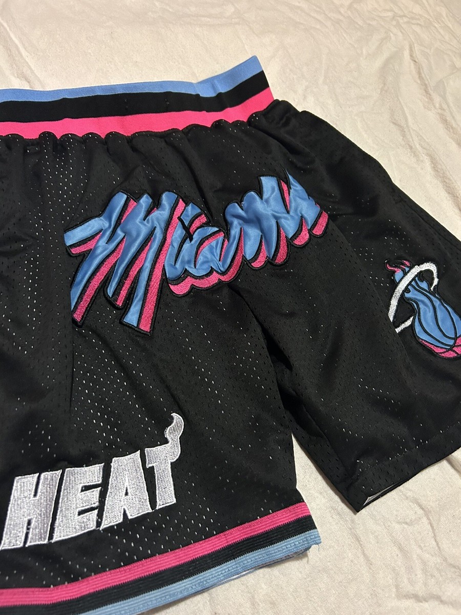 Vintage Miami Heat Just Don Vice Retro Design Embroidered Shorts