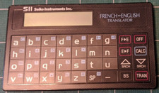 Seiko Instruments SII French/English Translator TR-1200