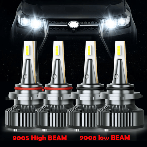 Combo 9005+9006 16000LM CANBUS LED Headlight Kit High Low Beam Bulbs 6500K White - Bild 1 von 9