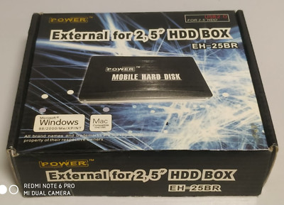 Power External For 2,5´´ HDD Box EH-25BR Hard Disc Drive Case neu OVP