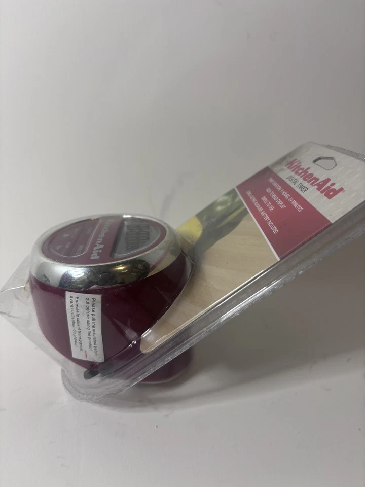 Hard-To-Find KitchenAid Digital Timer - KC150OSERJ RED With Chrome Trim-SEALED! - Image 4 of 4