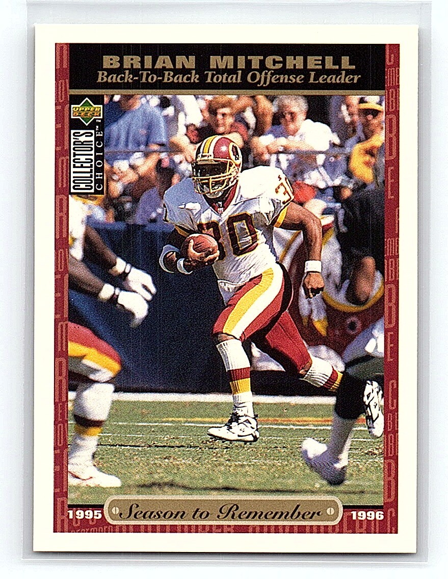1996 Collector's Choice Season to Remember Blow-ups Brian Mitchell Washington