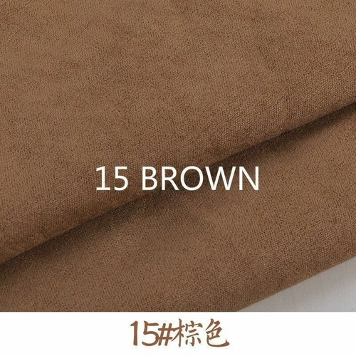 Tessuto ecopelle scamosciato fai da te materiale scamosciato tappezzeria cuscino sedia semplice dressmake - Foto 31 di 42