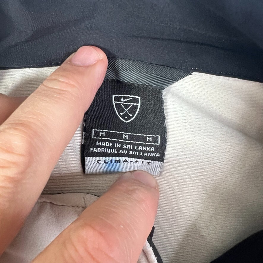 SACAI X NIKE Giacca Vintage Nike Clima Fit Manica Corta Zip Uomo M Corsa Golf Ciclismo Y2K