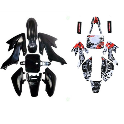 Kit Carene E Serbatoio Rosso Per Moto XR50 CRF50 - Parafango E Viti Per Pit Bike