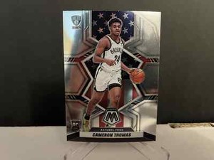 2021-22 NBA Panini Mosaic Cameron Thomas #255 National Pride Rookie Card