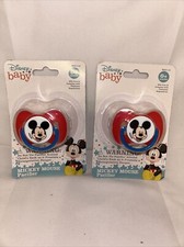 Disney Baby Mickey Mouse Pacifier Chupon NEW OFFICIAL lot of 2 New Box 2
