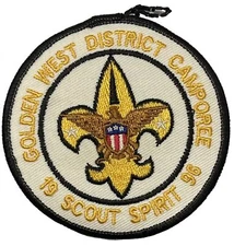 Golden West District Patch 1996 Camporee Scout Spirit BSA Boy Scouts Of America