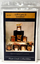 Gift Cans  Goodies Primitive Applique Gift Pattern