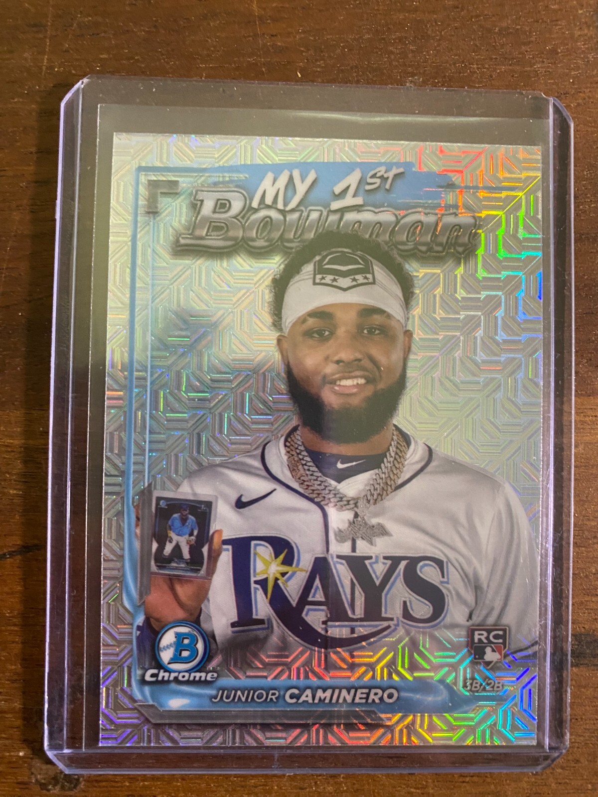 2024 Bowman Chrome Junior Caminero My 1st Bowman Mojo Refractor Tampa Bay Rays