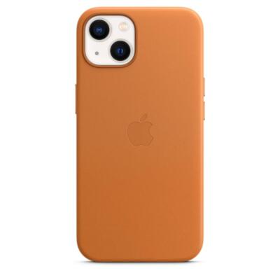 Original / Offizielle Apple iPhone 13 Leder MagSafe Case / Cover - Goldbraun