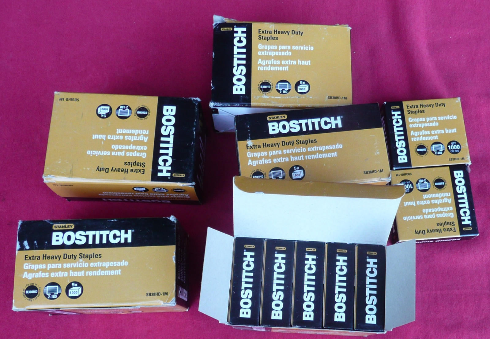 Stanley Bostitch BOSSB38HD1M Staples for B380HDBlk Auto 180 Stapler