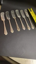 Fairfield Silverplate Spreader Knives Lot-6, Butter, 1X