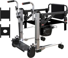 Acekool DH01118(8)B Electric Patient Lift Transfer Chair  Potty New-Open Box