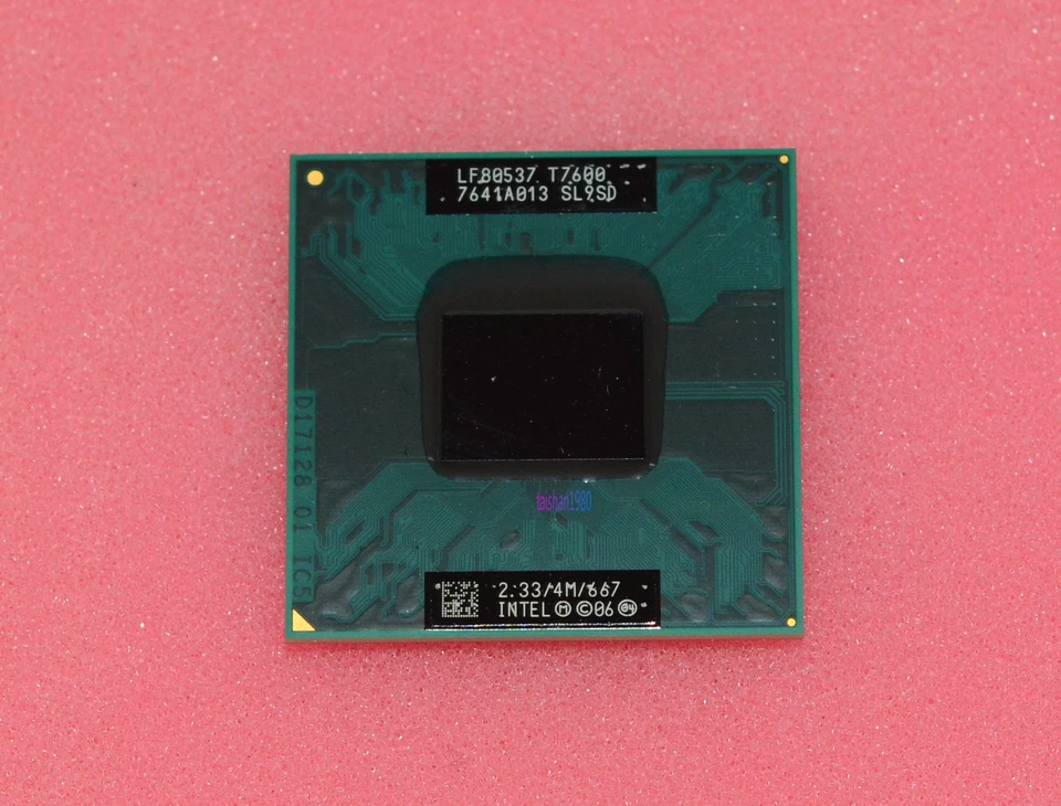 Intel Core 2 Duo T7600 2.33GHz 4MB 667 MHz Socket M PGA478 CPU Processor Tested - Image 4 of 4