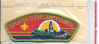 BSA Vintage Shoulder Patch..Greater Cleveland Council ..Mid 70's..Mint Cond. 