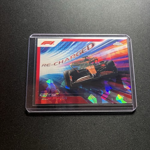 2024 Topps Chrome Sapphire Formula 1 F1 #RECH-8 Oscar Piastri Re-Charged RED /5