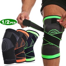 Unisex Knee Pads Brace Sports Support Arthritic Joints Compression Sleeve Gym US