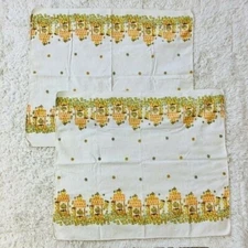 Baby Care Kitten Receiving Blanket Yellow Cotton Baby Kittens Nursery Set of 2