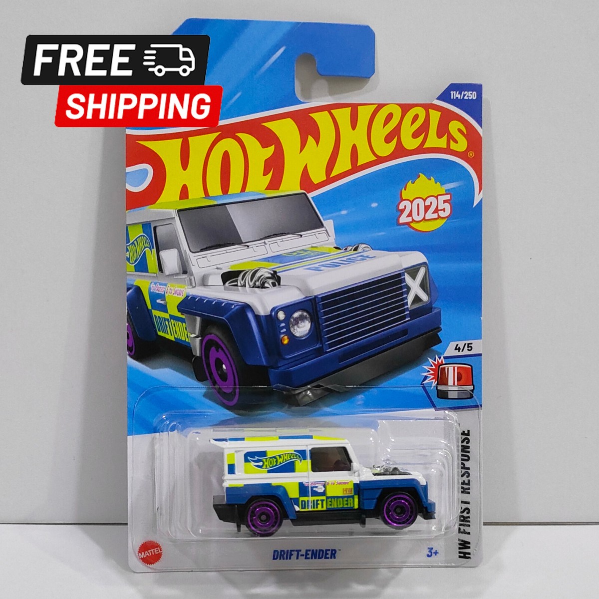 ホットウィール　Drift-ender Hot Wheels Drift-Ender Blue #114 Mainline 2025 Case L (In
