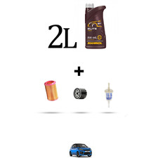 HOFFCAR Kit tagliando 3 FILTRI e 2L OLIO per Ligier Be-Up 500 15kw dal 2001