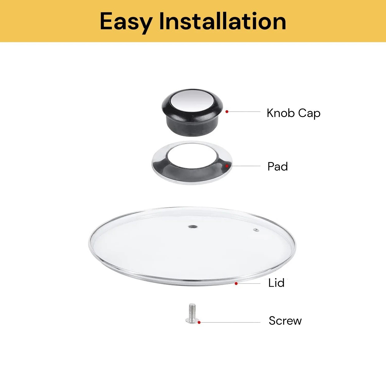 Kitchen Cookware Pot Saucepan Replacement Pan Lid Knob Hand Grip Knob